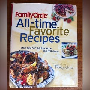 Family Circle All-Time Favorite Recipes Hardcover Vintage Cookbook